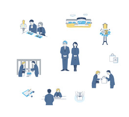 仏事のさまざまなイメージ　セット8