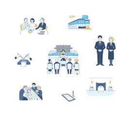 仏事のさまざまなイメージ　セット7