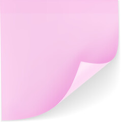 Note Mockup Peeling Corner