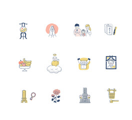 仏事いろいろ　アイコンセット3