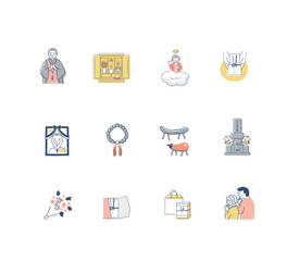 仏事いろいろ　アイコンセット1