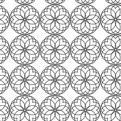 vector seamless pattern with circles