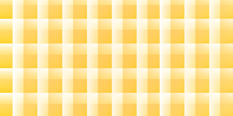 Yellow gingham or vichy pattern. Autumn or Thanksgiving day textile print for tabletop, picnic blanket, basket napkin, shirt or handkerchief. Cotton, linen or flannel design. Vector flat illustration.