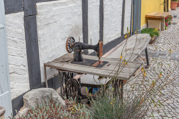 Die historische Altstadt von Quedlinburg im Harz, Deutschland