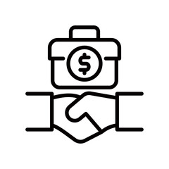 Business Partnership line icon