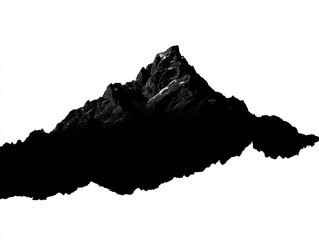Fototapeta premium Black and white mountain photography striking black and white photograph capturing majestic mountain peak timeless monochrome landscape