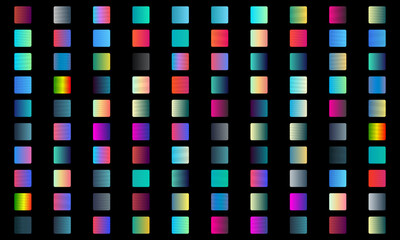 A vibrant background featuring a grid of colorful gradient squares on a black background.