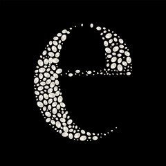 Capital Letters of English alphabet. luxury and elegant font glamour style