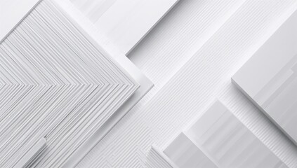 Fototapeta premium Contemporary 3D white backdrop design