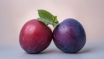 Obraz premium Two Spheres. A Study in Color and Form, Featuring Subtle Textural Variations.