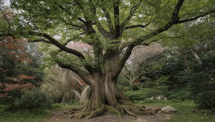 Stunning Emerald Japanese Maple in a Natural Garden Setting