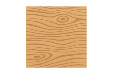 Wooden texture background vector illustration with natural wood grain pattern and knots, transparent background