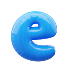 3D Illustration of Balloon Letter and Number