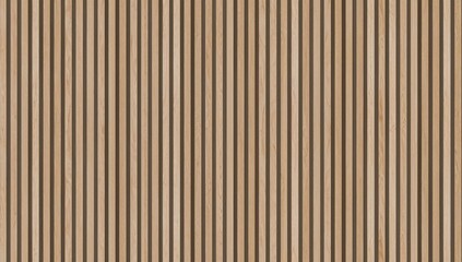 Wooden slat wall texture background with continuous vertical panel design