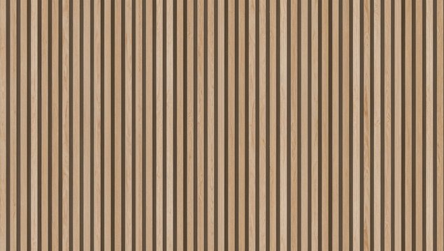 Wooden slat wall texture background with continuous vertical panel design