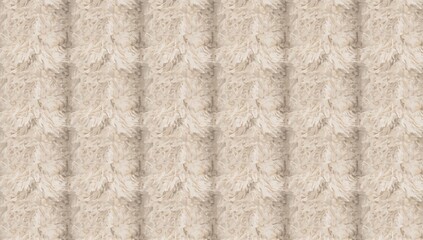 Seamless Pattern Featuring Sherpa Fur Texture 2D Artwork