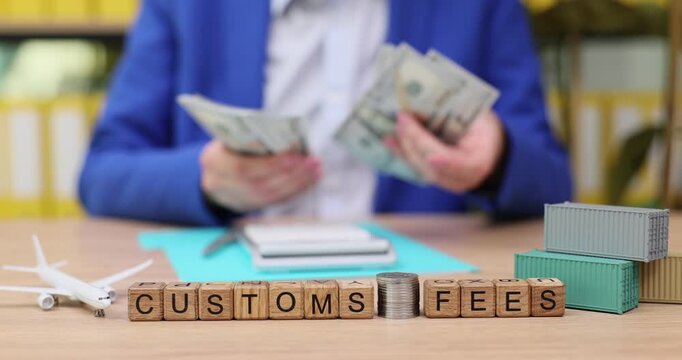 Handling customs fees while planning international shipments in a busy office environment