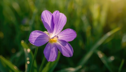 Purple bloom, garden beauty, vibrant blossom, stunning violet flower