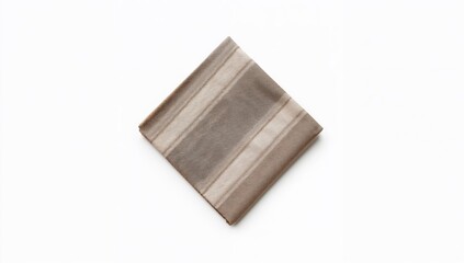 Men's striped handkerchief displayed on a plain white backdrop