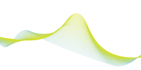 Wave baaner background. Line. yellow and blue gradation. simple design.