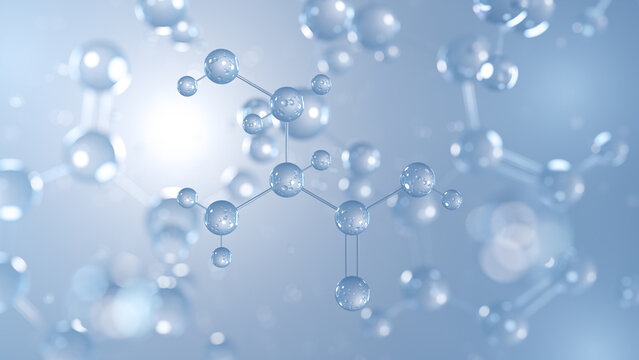 selenocysteine molecular structure 3d, amino acid structural chemical formula view from a microscope