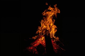 A blaze that evokes deep emotions and reflections on life's unpredictability and enduring comfort