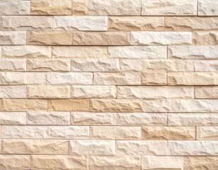 Beige and cream colored brick wall texture