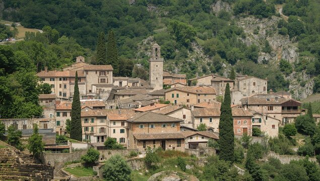 Rural Hamlet Known for Traditional Lardo Production by Marble Mines in the Apuan Alps