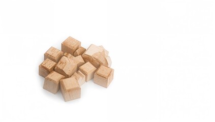 Obraz premium Wooden blocks stacking upwards symbolizing skill development and business growth