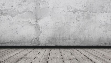 Fototapeta premium In a city environment, an aged concrete barrier decorated with retro grunge designs offers a textured backdrop of abstract white and rocky stone, evoking a classic wallpaper feel