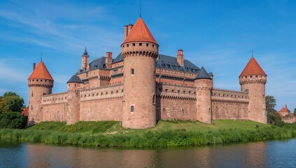 Fototapeta premium 13th Century Teutonic Fortress in Gothic Architecture, Largest in Europe
