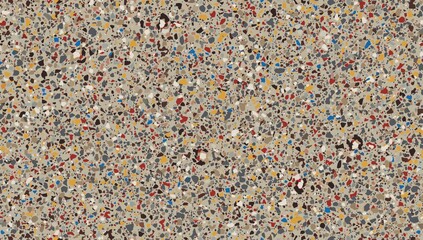 Textured design of terrazzo floors