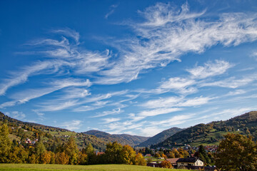 Cirrus dans le ciel des Vosges