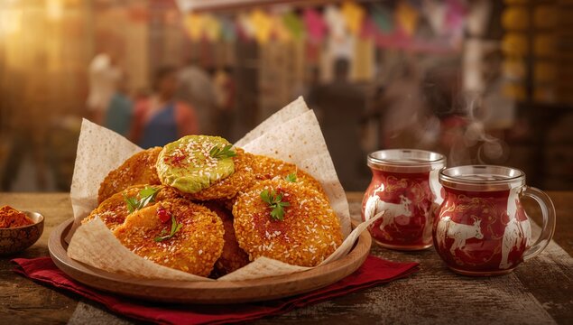 Crunchy gram flour treats perfect with tea or chutney