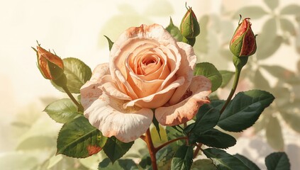 Fungal Infection Diplocarpon rosae Responsible for Black Spot Disease in Roses