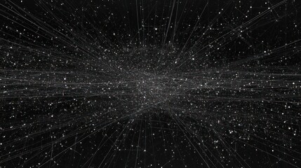 Abstract network of interconnected lines and dots (1)