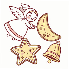 christmas angel with star