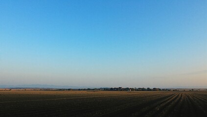 Clear blue sky captured on a smartphone