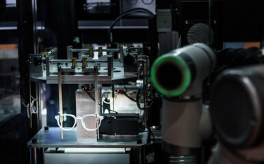 Automated production line for eyeglass frames