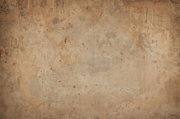 Background texture of a rough concrete wall with brown, beige, and red stains
