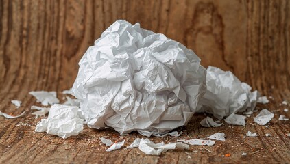 Crumpled tissue paper that remains usable