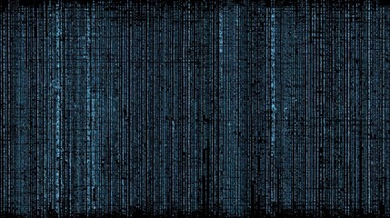 Abstract Matrix Background Displaying Blue Digital Code and Streams of Data on Dark Surface