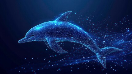 Abstract dolphin design