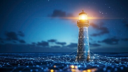 Digital lighthouse on a network of connections