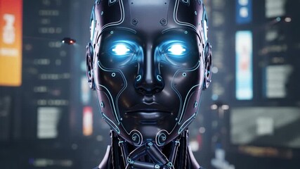 X ray of human head showing brain with futuristic technology elements - Powered by Adobe