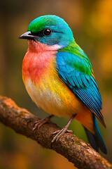 Fototapeta premium Colorful Exotic Bird – High Quality Image