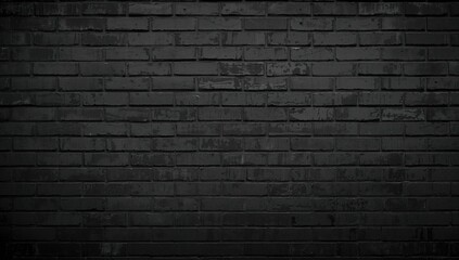 Aged dark brick wall with a rough texture