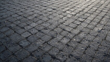 Tiles with a Rough Texture Arranged Diagonally