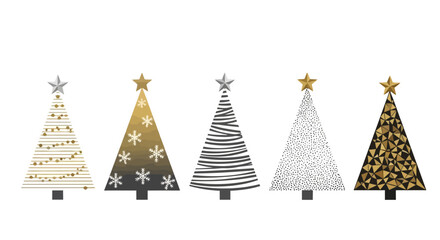 Festive Christmas Tree Lineup A Stylish Holiday Collection