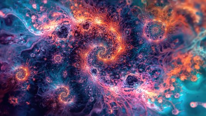 Digital fractal art created for innovative design and entertainment